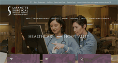 Desktop Screenshot of lafayettesurgical.com
