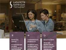 Tablet Screenshot of lafayettesurgical.com